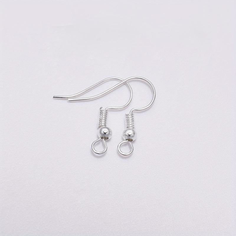 120pcs 925 Sterling Silver Earring Hooks Hypoallergenic Ear Wires Nickel