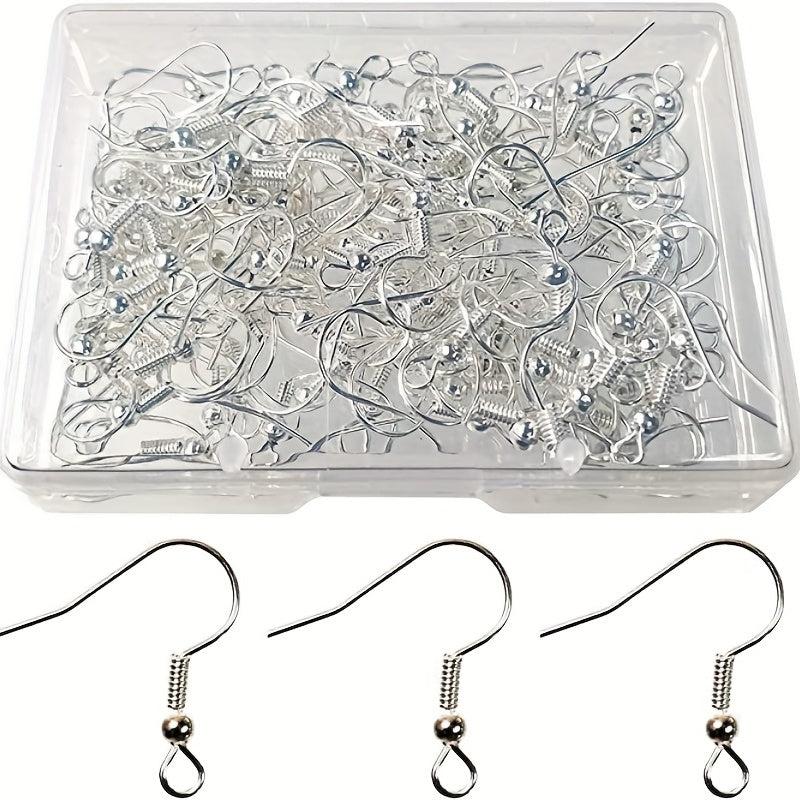120pcs 925 Sterling Silver Earring Hooks Hypoallergenic Ear Wires Nickel