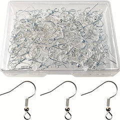 120pcs 925 Sterling Silver Earring Hooks Hypoallergenic Ear Wires Nickel