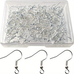 120pcs 925 Sterling Silver Earring Hooks Hypoallergenic Ear Wires Nickel