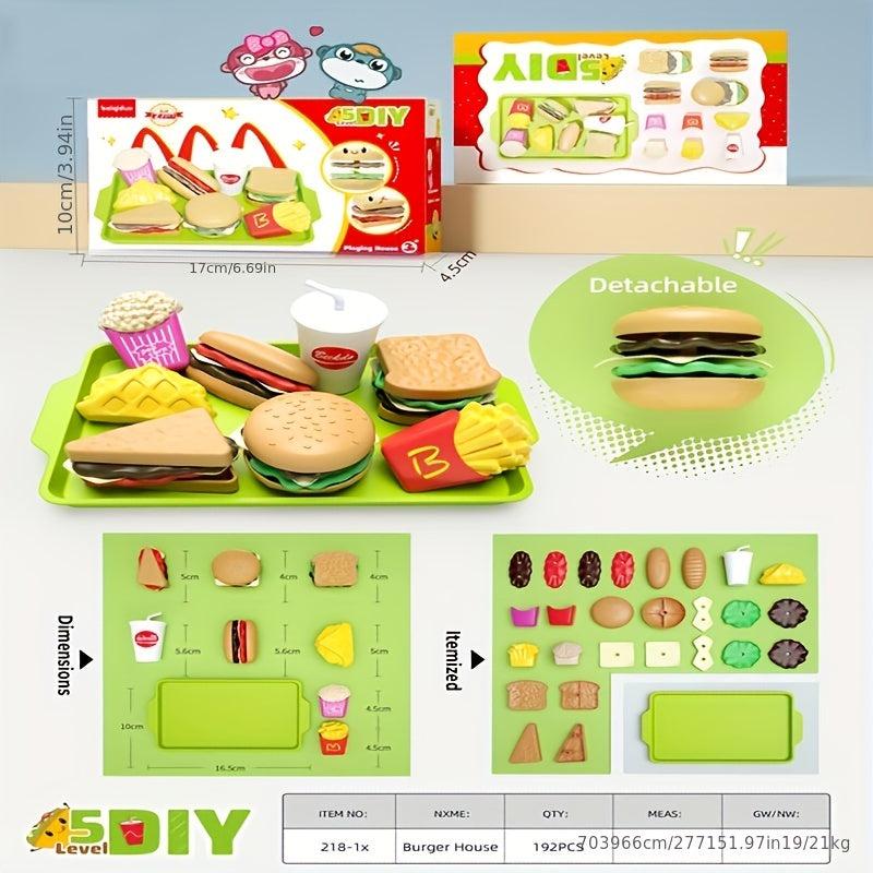 Hamburger Play House French Fries Cola Kitchen Set