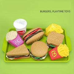 Hamburger Play House French Fries Cola Kitchen Set
