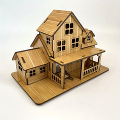 Wooden Puzzle Toy DIY House Model Kits Educational Toys