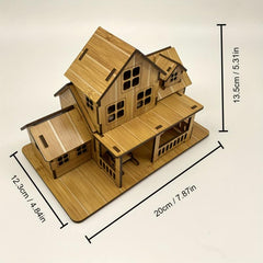 Wooden Puzzle Toy DIY House Model Kits Educational Toys