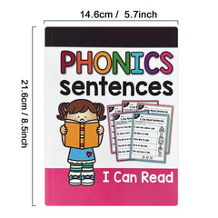 English Phonics Sentence Practice Book for Kids - Educational Toy