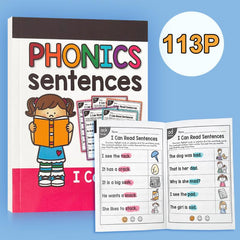 English Phonics Sentence Practice Book for Kids - Educational Toy