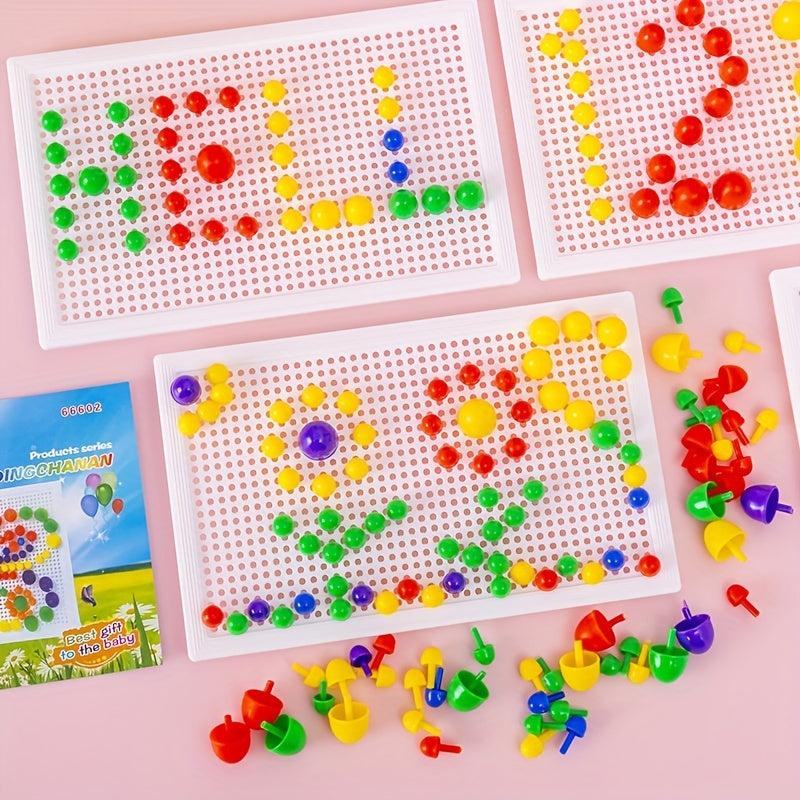 Children's Mushroom Spikes Puzzle Toys Baby Intelligence Development