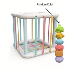 Sensory Sorting Box & 6 Building Blocks Montessori Toy