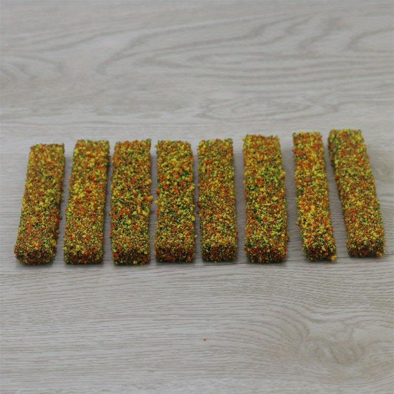 8 Pcs Static Shrub Vegetation Groups Model
