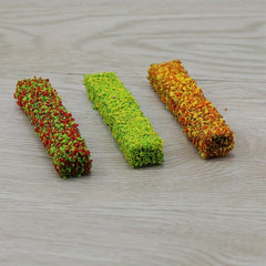 8 Pcs Static Shrub Vegetation Groups Model