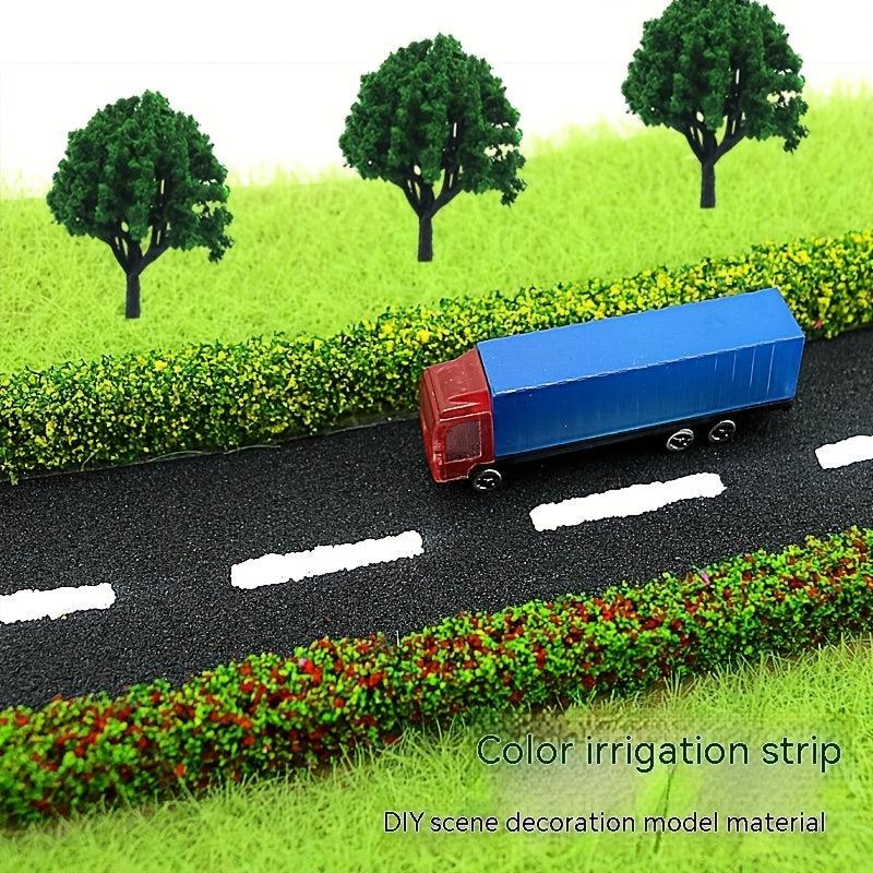 8 Pcs Static Shrub Vegetation Groups Model