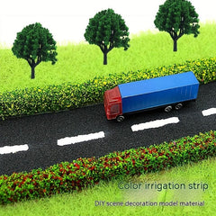 8 Pcs Static Shrub Vegetation Groups Model