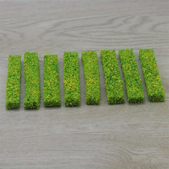 8 Pcs Static Shrub Vegetation Groups Model