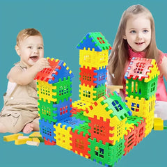 105-Piece Kids Builders Blocks w/ Storage Bag, Educational Toy Building Set