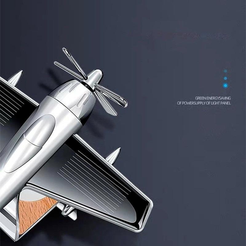 Solar Energy Airplane Car Perfume Decoration