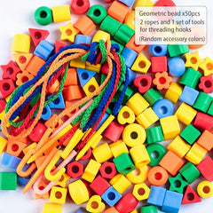 Colorful Beaded Diy Educational Building Blocks Geometric Bracelet