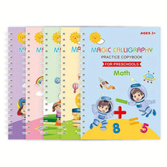 5Pcs Students Practice Word Book Pen Control Training Copybook