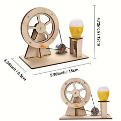 Hand Cranked Generator Student Power Experiment Science DIY Material