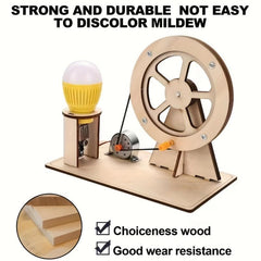 Hand Cranked Generator Student Power Experiment Science DIY Material