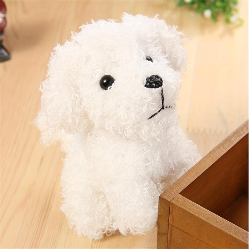 Fluffy Dog Toy Plush Dog Key Chain Pendant Toy Key Pendant