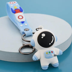Cartoon Astronaut Key Ring Spaceman Car Key Chain Backpack Pendant Gift
