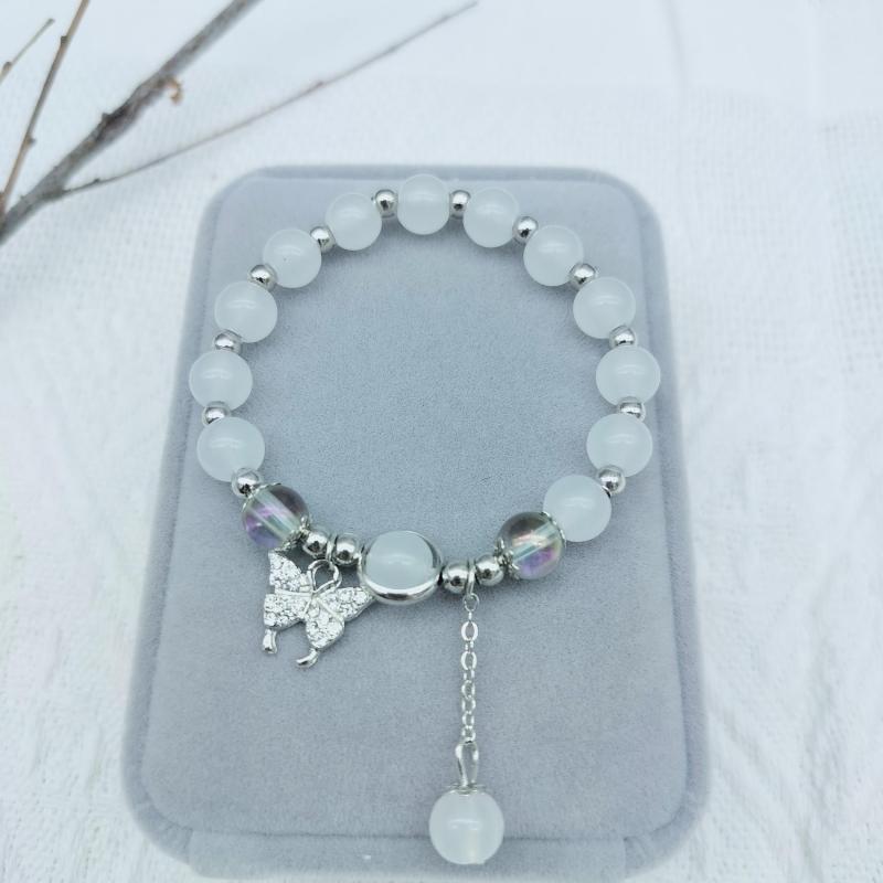 Butterfly Cat Eye Stone Moonlight Pendant Bracelet Gift