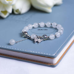 Butterfly Cat Eye Stone Moonlight Pendant Bracelet Gift