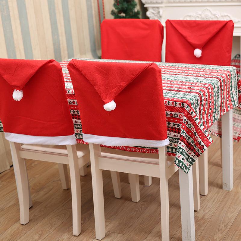 1pc Christmas Chair Set Home Decoration Christmas Table Decoration