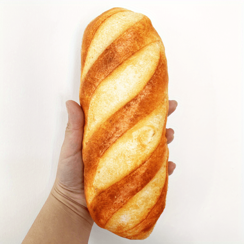 3D Simulated Bread Pillow Plush Toy, Fun Gift For Kids