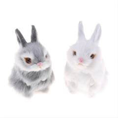 Flocking Rabbit Birthday Gift Doll Little Rabbit Doll Rabbit Gift Plush Toy