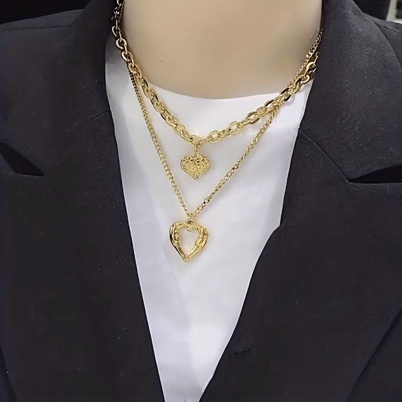 Stainless Steel 2 Love Necklace Non Fading Party Accessories
