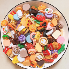 Mini Food Play Set - 50g Realistic Resin Candy Cakes Dessert Fruit Ornaments