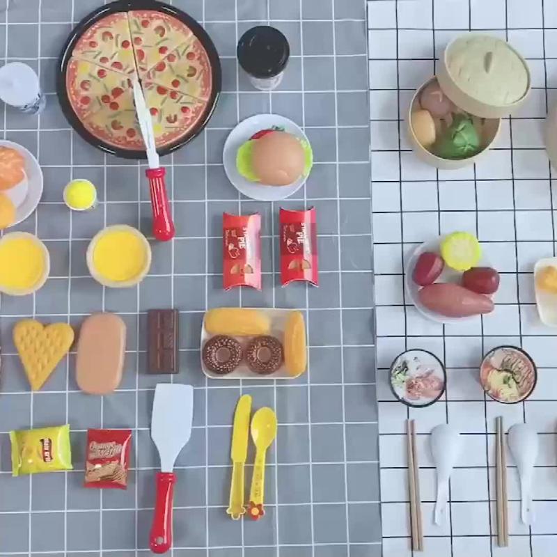 24pcs Kids Kitchen Food Toys Set Spark Imagination & Role Play Fun
