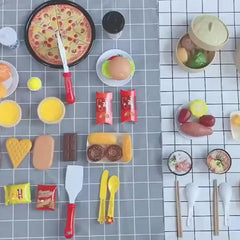 24pcs Kids Kitchen Food Toys Set Spark Imagination & Role Play Fun