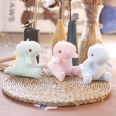 Dino Plush Doll Keychain Backpack Pendant Gift Girls