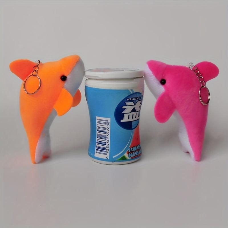 Dolphin Plush Keychain Pendant