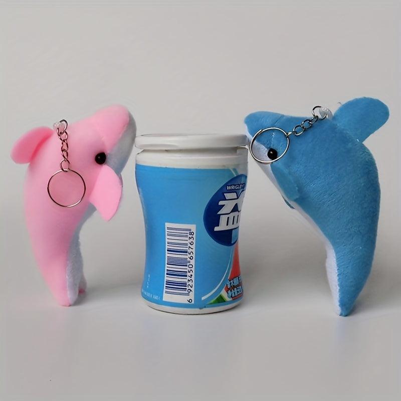 Dolphin Plush Keychain Pendant