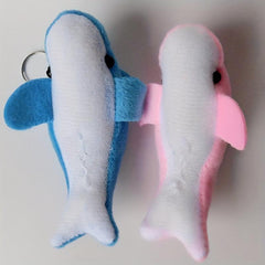 Dolphin Plush Keychain Pendant