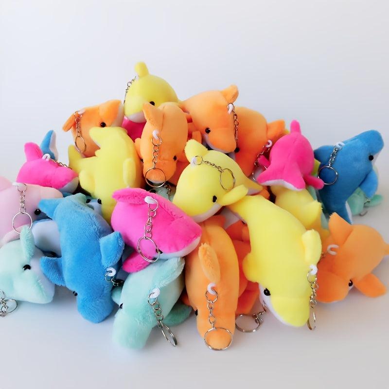 Dolphin Plush Keychain Pendant