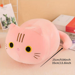 Adorable Pink Cat Plush Toy Pillow for Kids