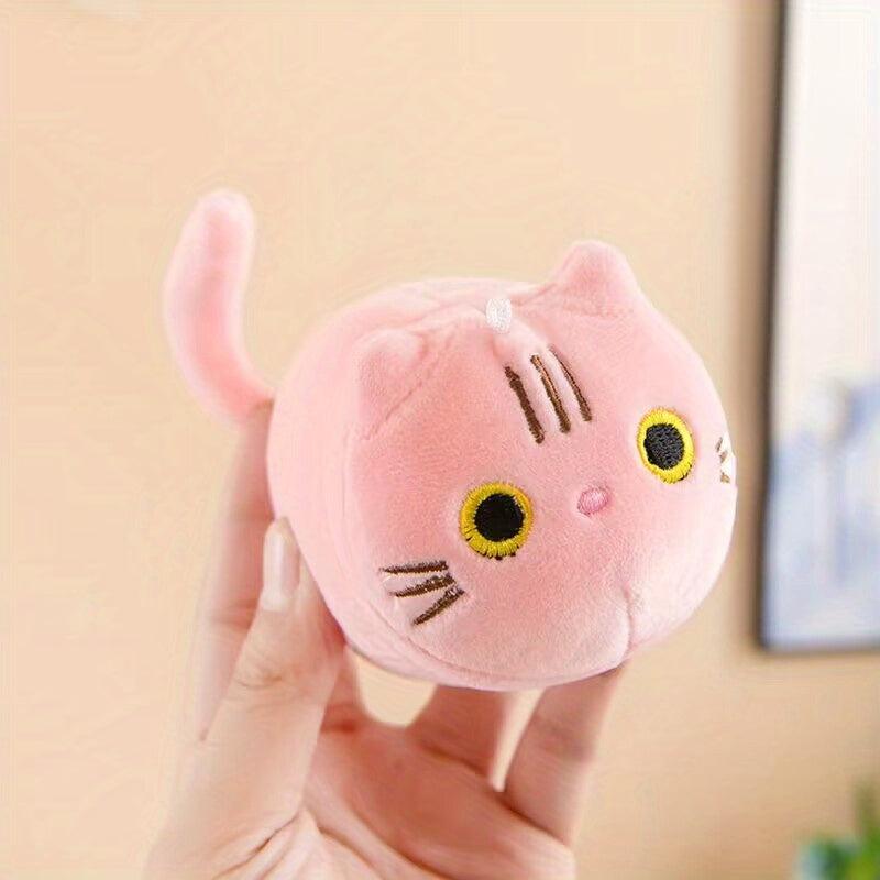 Adorable Pink Cat Plush Toy Pillow for Kids