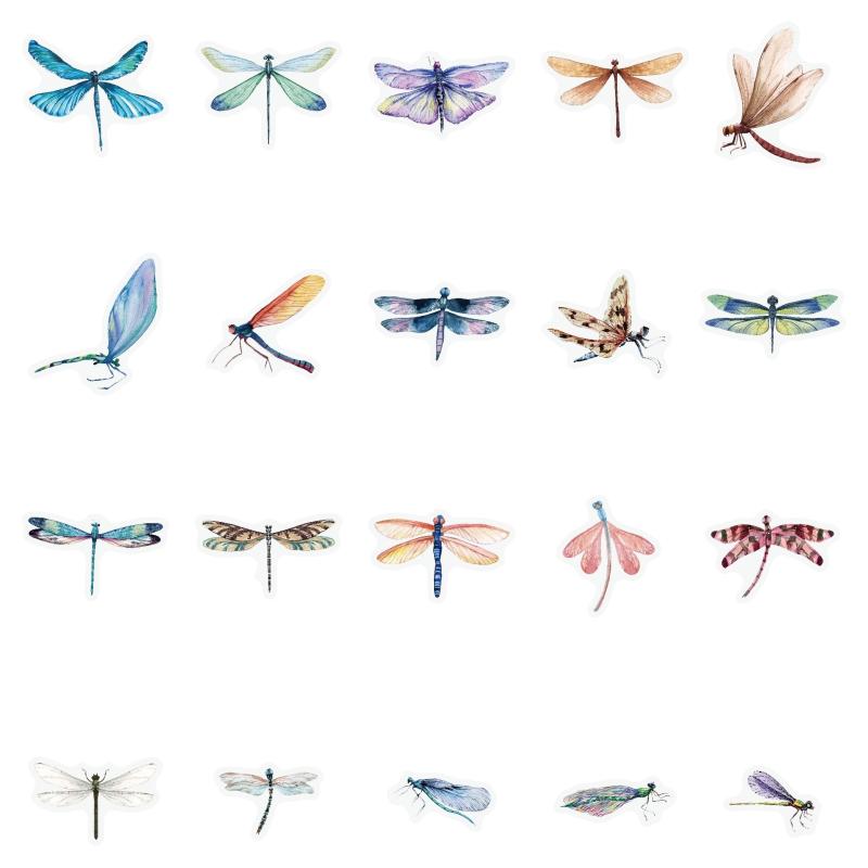 40pcs Bird Insect & Dragonfly Stickers for DIY Projects & Notebook Decor