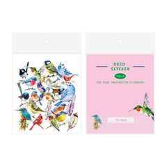 40pcs Bird Insect & Dragonfly Stickers for DIY Projects & Notebook Decor