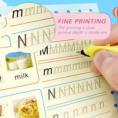 4pcs Magic Calligraphy Handwriting Workbook Set w/ Pen & Refills