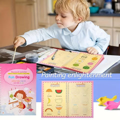 4pcs Magic Calligraphy Handwriting Workbook Set w/ Pen & Refills