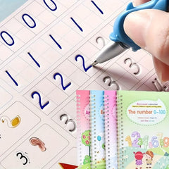 4pcs Magic Calligraphy Handwriting Workbook Set w/ Pen & Refills