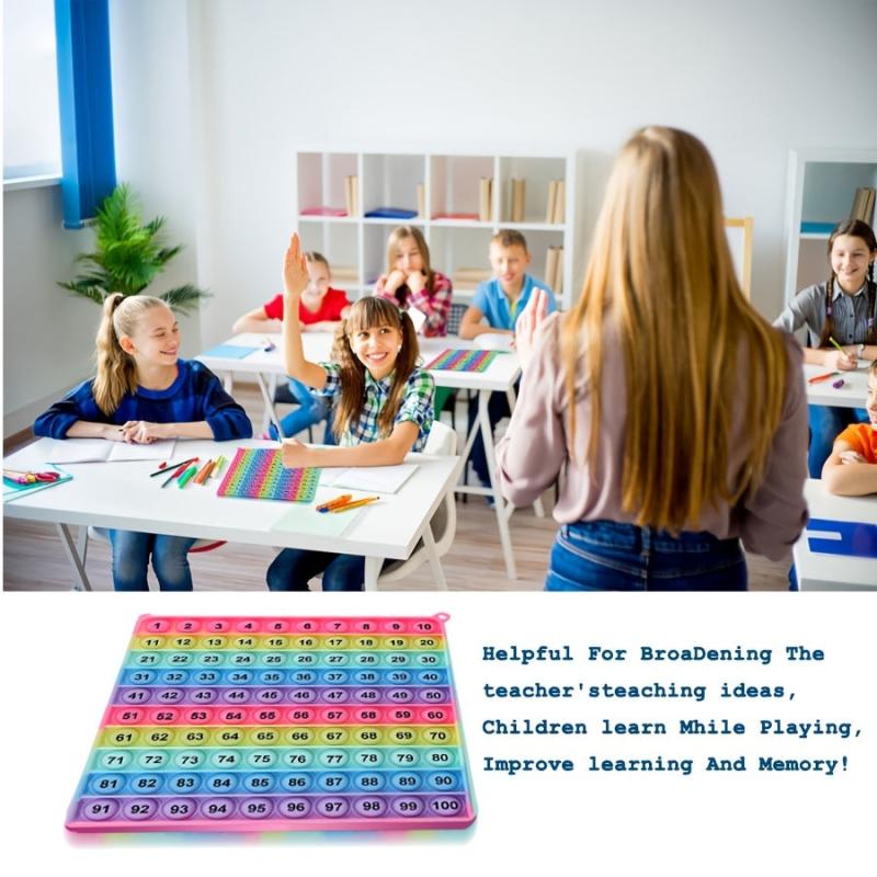 100 Number Table With Numbers P0PP Rainbow Square Wine Cellar Toy