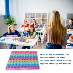 100 Number Table With Numbers P0PP Rainbow Square Wine Cellar Toy