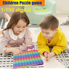 100 Number Table With Numbers P0PP Rainbow Square Wine Cellar Toy