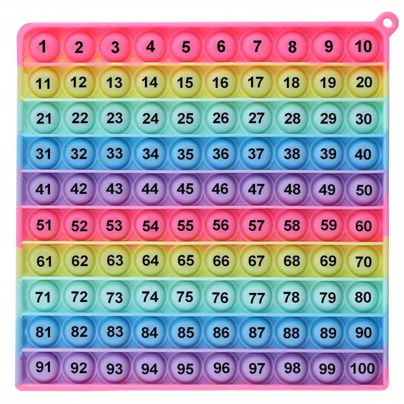 100 Number Table With Numbers P0PP Rainbow Square Wine Cellar Toy